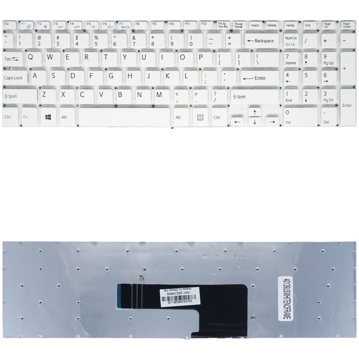 Tastatura laptop Sony VAIO 15 15E SVF15 SVF152 SVF153, alb