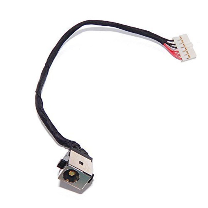 Conector DC Power Jack cu cablu pentru laptop ASUS N551J, 6 pini, diametru 5.5mm, lungime cablu 15cm