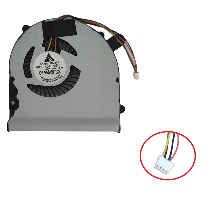 Cooler Procesor Laptop ASUS S300 S300C S300CA S500 S500C S500CA V500C, KDB0605HB - CK06, 13NB00Z1AM0601, 13N0-P5A0802