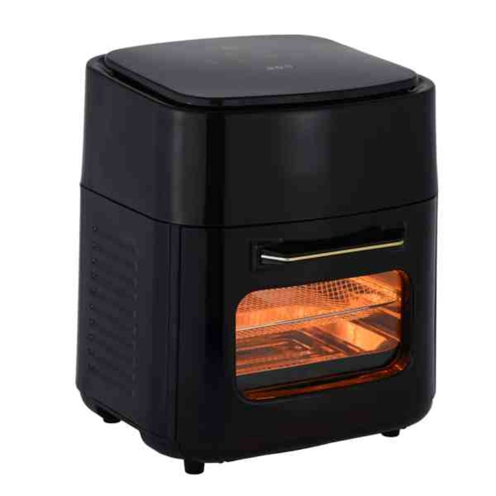 Friteuza cu Aer Cald Tea Sports, Digitala 15L, 1400W, 10 Programe, Neagra, 35x45x30cm