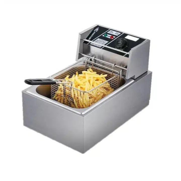 Tea Sports elektromos fritőz, rozsdamentes acél, 2500W, 3L, ezüst