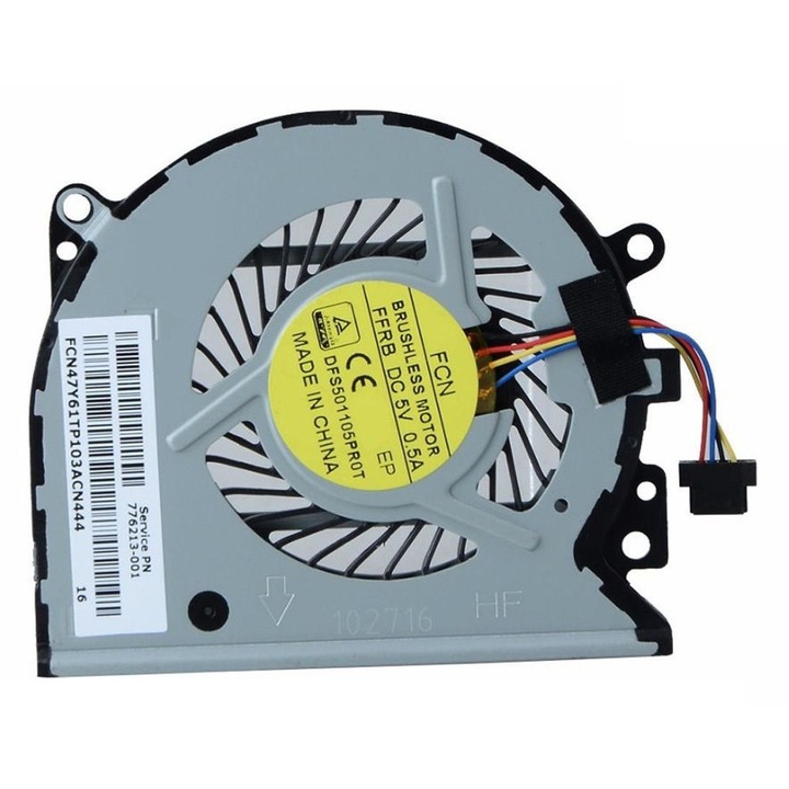 Cooler Procesor pentru Laptop HP ENVY 15-U, 15-U011D, 15-U010DX, 15-U110DX, 15-U483cl, 15-U011DX, 15-U010DX, 13-A010DX, 13-A007NA, 13-A010DX, 776213-001, 776215-001, TPN-Q147
