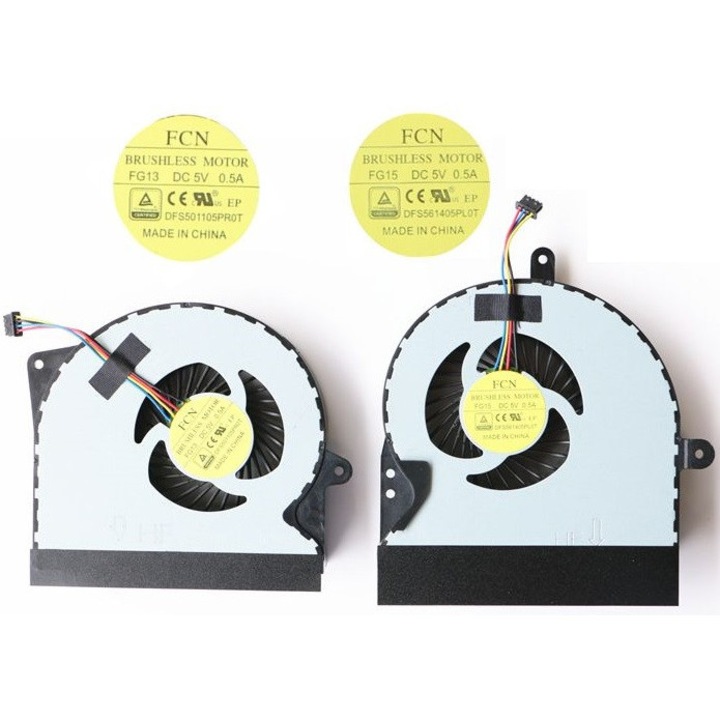 Cooler Procesor pentru Laptop Set ASUS G751 G751J G751M G751JT G751JY G751JL G751JM LEFT+RIGHT