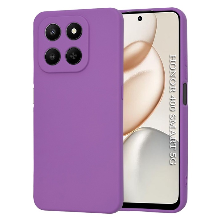 Tok Honor 400 Smart 5G / 400 Smart 4G / X7d 4G Daden® Silicon SoftFlex, Ultra Slim, Fokozott védelem, Mikroszálas belső, Sötétlila