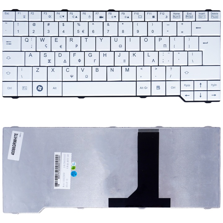 Fehér laptop billentyűzet Fujitsu Amilo PA3515 PA3553 PI3525 PI3540 Sa3650 LI3710 PI3560 PI3650 SI3655-höz, szett