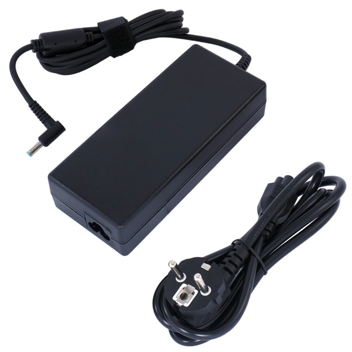 Incarcator laptop, 120W, 19.5V, 6.15A, set cu cablu de alimentare, pentru HP 15-bc400nv, Pavilion 15-cs1005nv