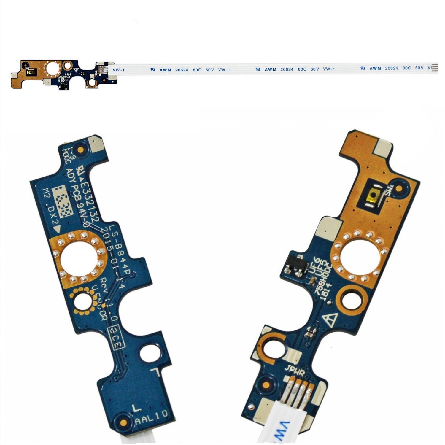 Scheda con Tasto accensione Power Button per Dell 15-5551 15-5555 15-5558 Scheda con Tasto accensione Power Button per Dell 15-5551 15-5555 15-5558