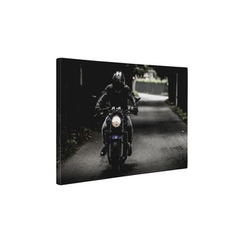 Motociclist - Tablou Canvas - 45x60 cm Motociclist - Tablou Canvas - 45x60 cm