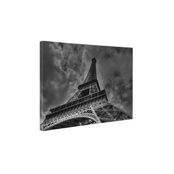 Parisul alb-negru - Tablou Canvas - 90x120 cm Parisul alb-negru - Tablou Canvas - 90x120 cm