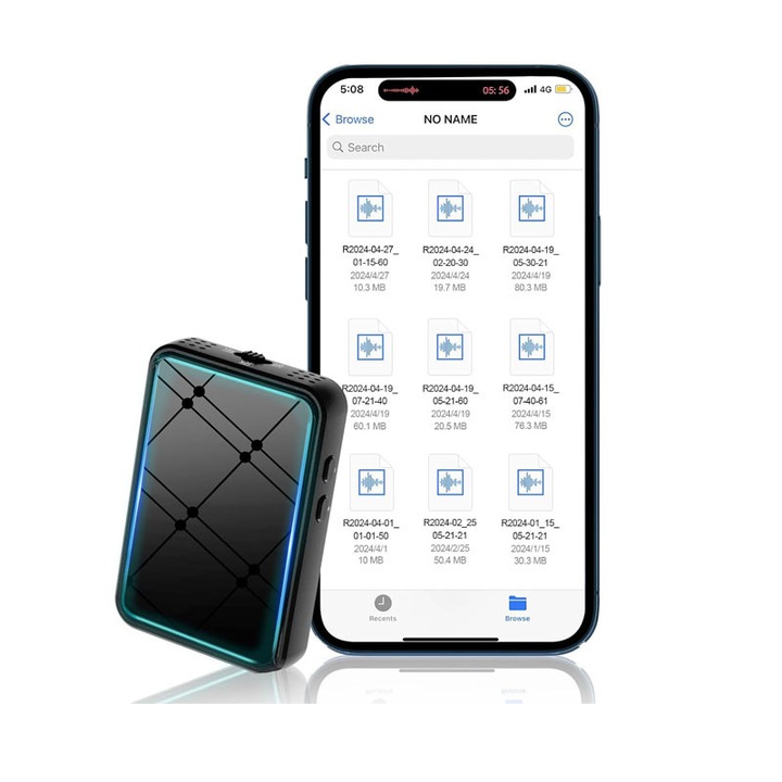 Mini Reportofon Z20 32GB, Inregistrare Audio pana la 384 ore, Activare Vocala Inteligenta, Magnet Puternic, Autonomie 60h, Difuzor HD, USB-C, Compatibil Android/iPhone/PC, Ideal pentru Sedinte, Interviuri si Cursuri – ZeroSecrets