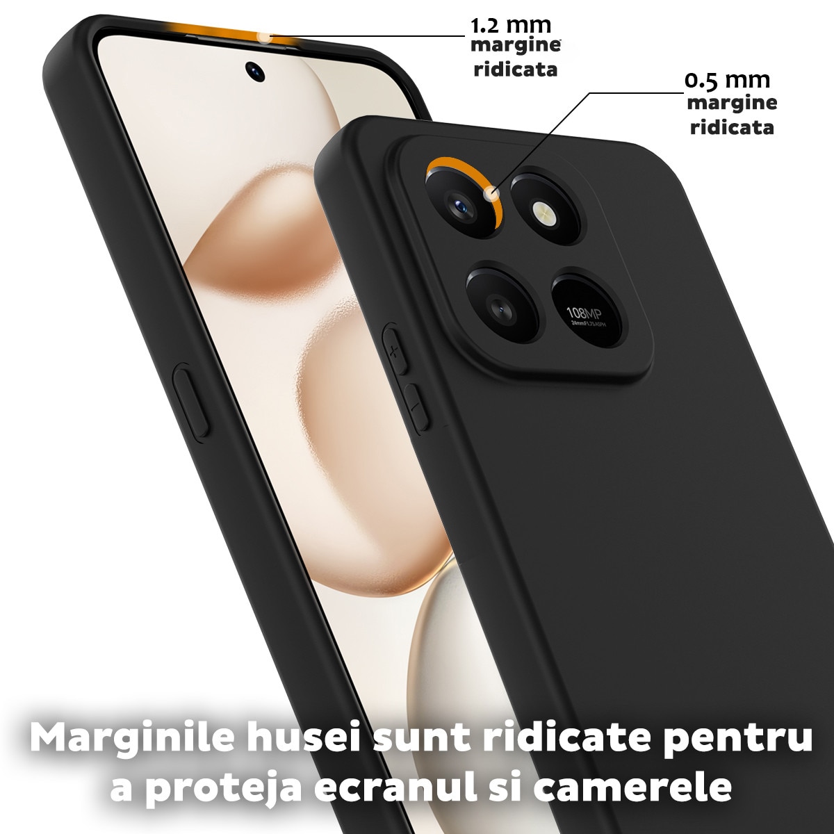 Husa pentru Xiaomi 17 Daden® Silicon SoftFlex, Ultra Slim, Protectie sporita, Interior de microfibra, Negru