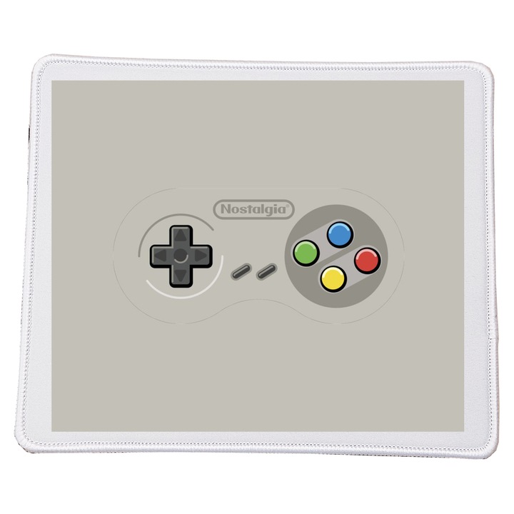 Mousepad rectangular 23x20cm, design PlayStation No.3, suprafata durabila, baza antiderapanta