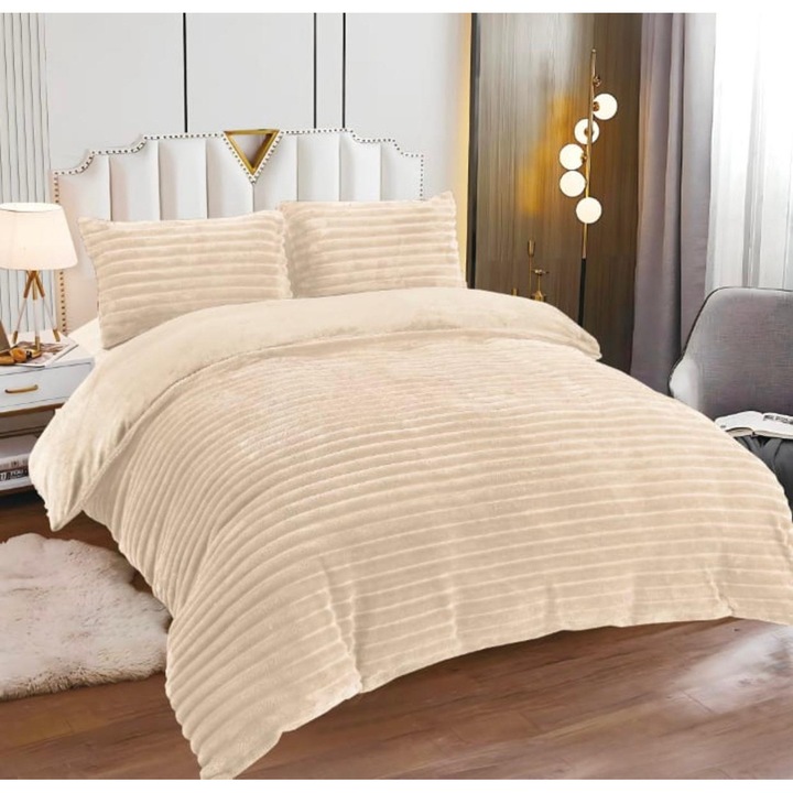 Lenjerie cocolino ultra soft, 4 piese, cearceaf cu elastic