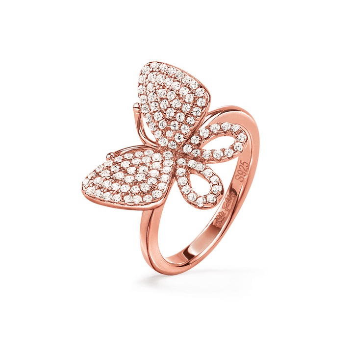Inel dama, Folli Follie, Fluture, Rose gold, 44