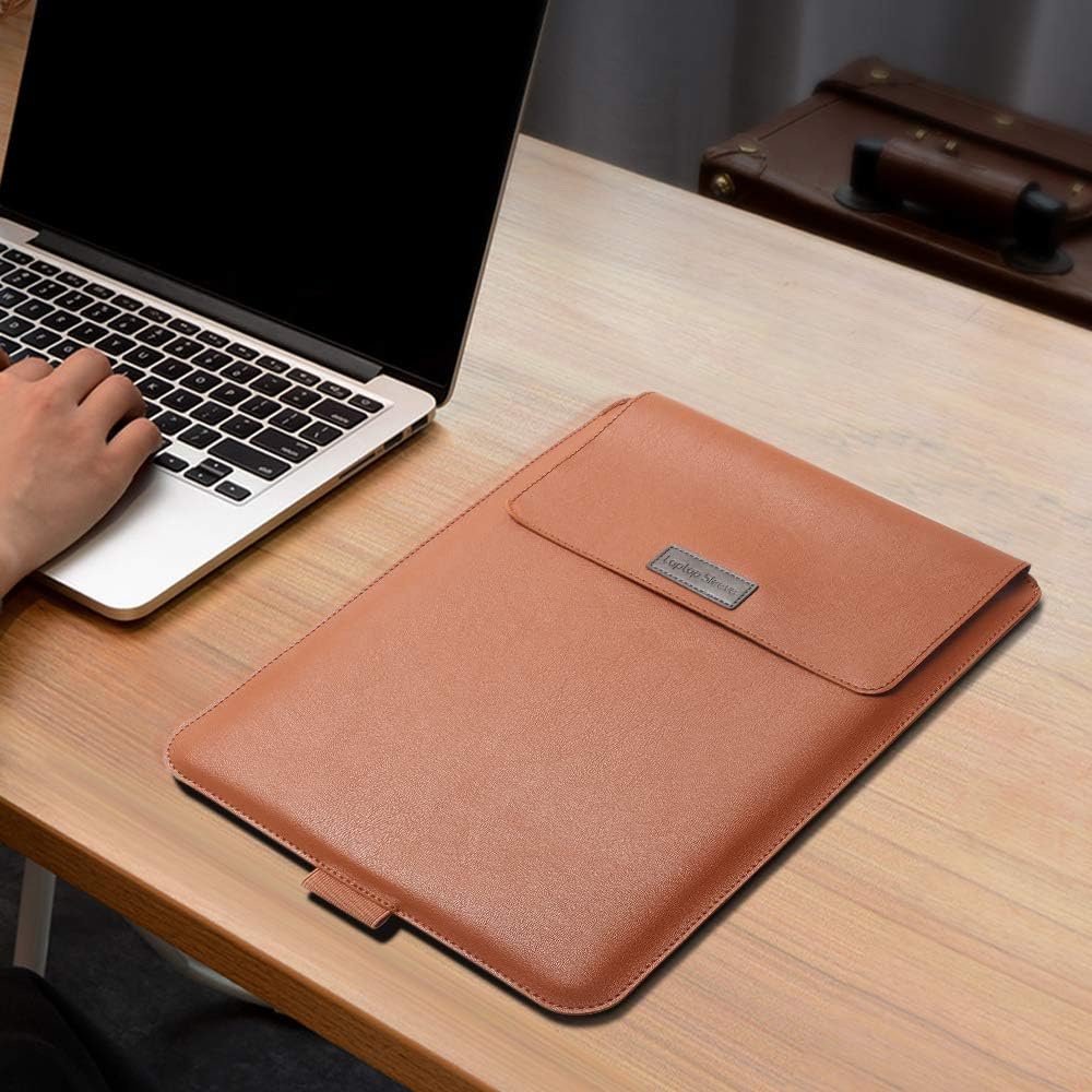 Curea Laptop 11-12 Inch Piele PU Maro cu Suport