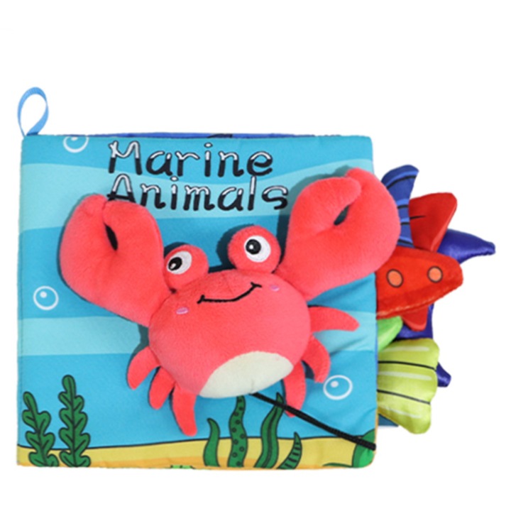 Carte Montessori, jucarie interactiva, jucarie senzoriala, crab