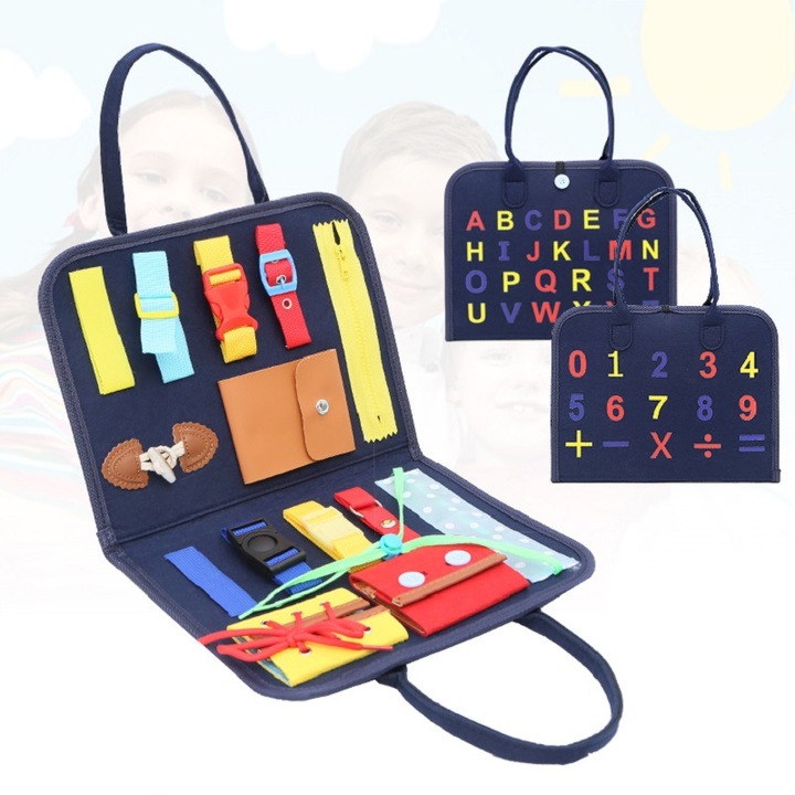 Set de carti educationale Montessori, jucarii interactive, jucarii senzoriale