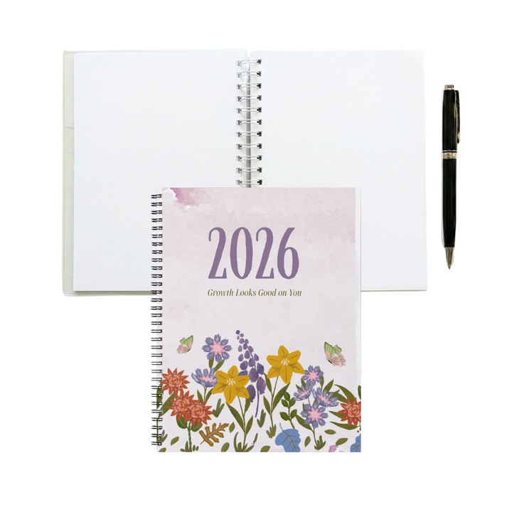 Agenda OBRO 2026, A5, 160 Pagini, Coperta Din Carton + Plastic, Multiccolor