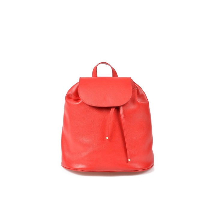 Női bőr mini hátizsák, Anna Fellini, piros