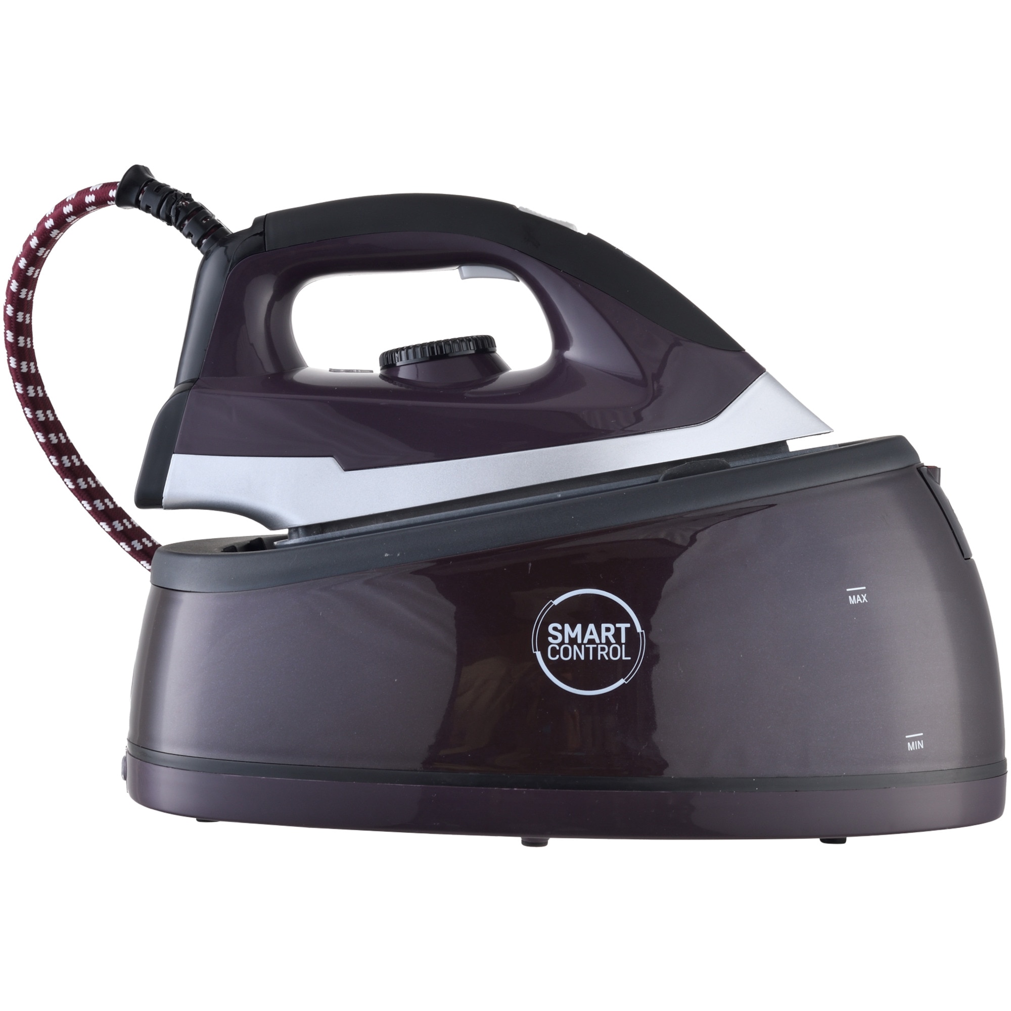 Statie de calcat Vision Clean VSCA01A, 2400W, 1.8l, 90 g/min, 5 bar, Talpa ceramica, Protectie supraincalzire, Functie auto-curatare, Negru/Argintiu