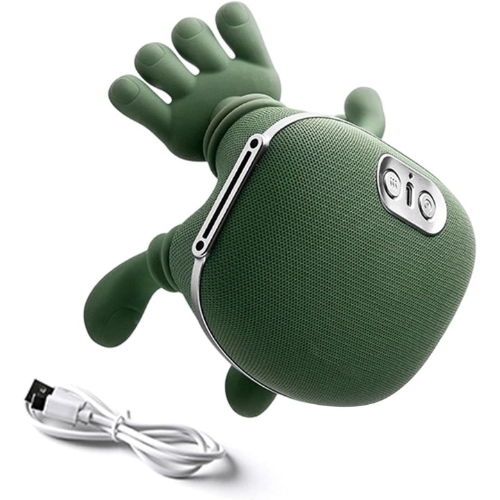 Преносим масажор за врат с функция за загряване, 4D, безжичен, за отпускане на мускулите на врата и раменете