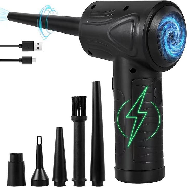 Suflanta fara fir C1501, 50000 RPM, 3 viteze ajustabile, negru, set de 5 accesorii