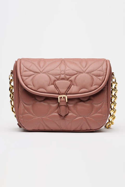 Francesca Rossi, Geanta de piele ecologica cu aspect matlasat, Roz inchis