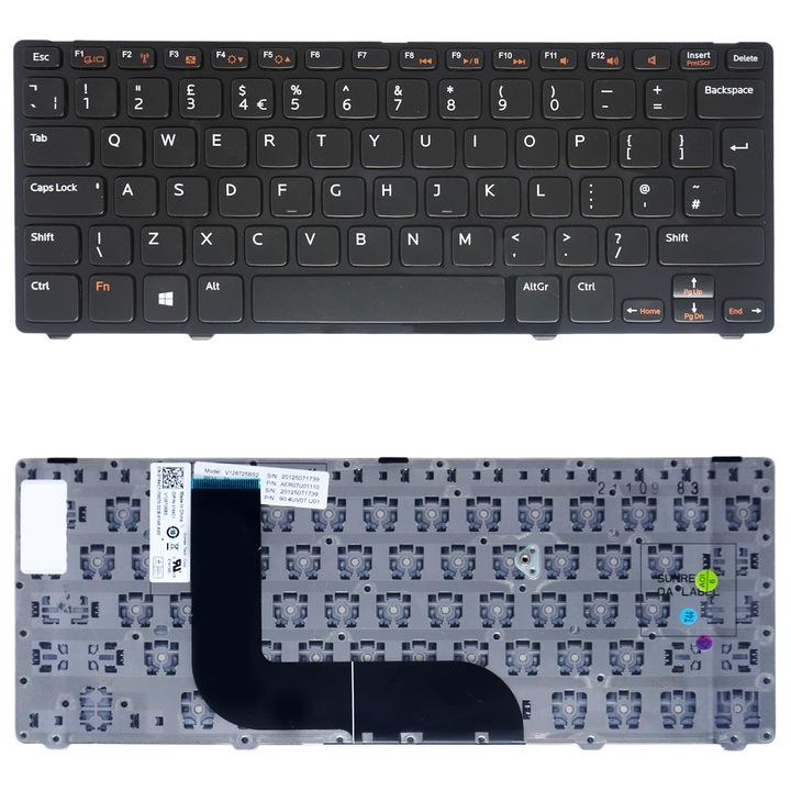 Tastatura laptop Dell Inspiron 14z 5423, 13z-5323, 14z-3360, Vostro 3360, neagra, UK