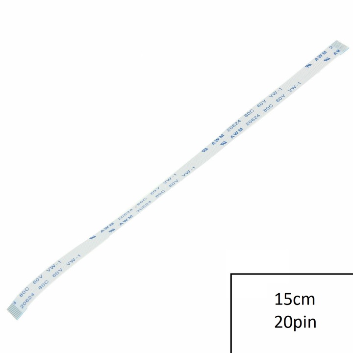 Banda de cablu - Cablu plat flexibil FFC compatibila cu Acer 4520 4520g 4720g 4720z 20 pini lungime 15cm panglica (1-FFC0019)