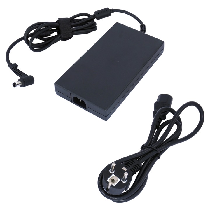 Incarcator laptop, 200W, 19.5V, 10.3A, set cu cablu de alimentare, pentru HP EliteBook 8740w, ZBook 15