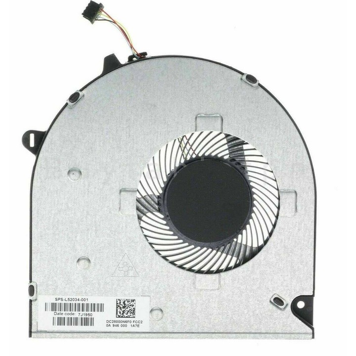 Ventilator laptop - Ventilator racire CPU HP 15-DU 15-DW 15-dw021nv 15S-DU 15-DW0043DX 15 Dw3033dx L52034-001 (Ref.80690)