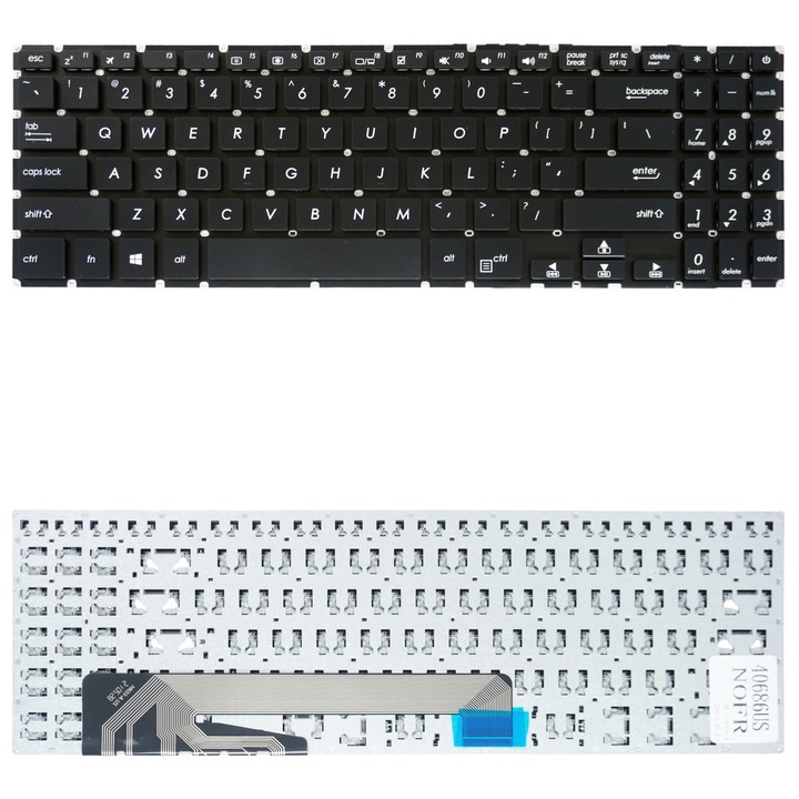 Tastatura laptop set pentru Asus VivoBook X560U, X560UD, fara cadru, US