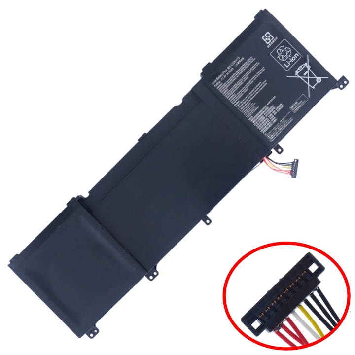 Baterie laptop pentru Asus ZenBook Pro UX501J UX501L UX501JW UX501LW UX501JW4720 UX501VW N501VW G501VW G501JW C32N1415 C32N141 0B200-01250000 11.4V 96Wh 8200mAh cu cablu 8 pini ( SKU.1-BAT0384 )