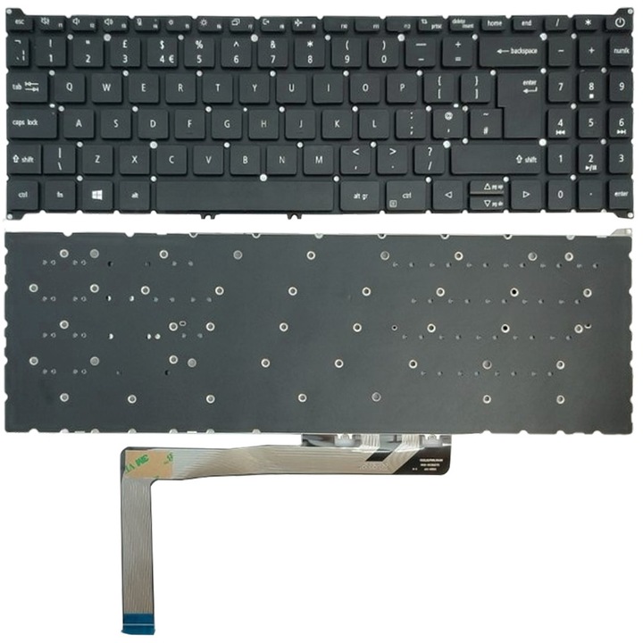 Tastatura laptop Acer Swift X SFX16-51 SFX16-51G UK, neagra