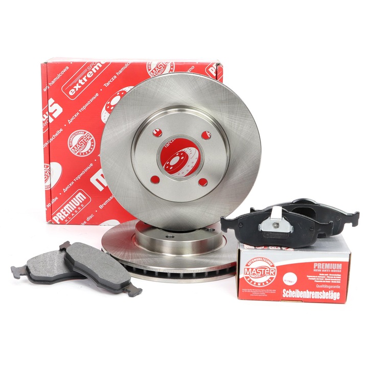 Master-Sport féktárcsa és fékbetét szett Ford Cougar, Mondeo I/II, Scorpio I/II, 260x24mm, 4 lyuk, szellőztetett