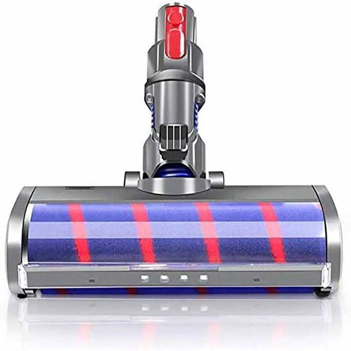 Duza de podea cu perie moale pentru aspirator Dyson V8, set 1 bucata, culoare alba