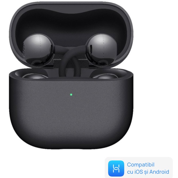 Casti Open-Ear Huawei FreeClip 2, True Wireless, Bluetooth, IP57, Autonomie 38 ore, Black