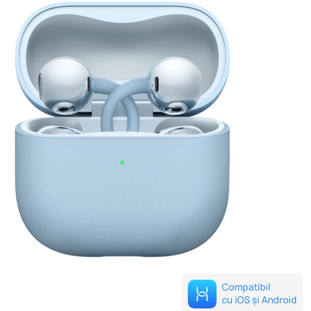 Casti Open-Ear Huawei FreeClip 2, True Wireless, Bluetooth, IP57, Autonomie 38 ore, Blue