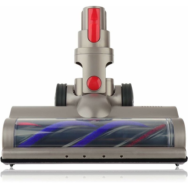 Cap de perie turbo pentru aspiratoare Dyson V15 V11 V10 V8 V7, rotire 90°, cu roti imbunatatite, LED, set