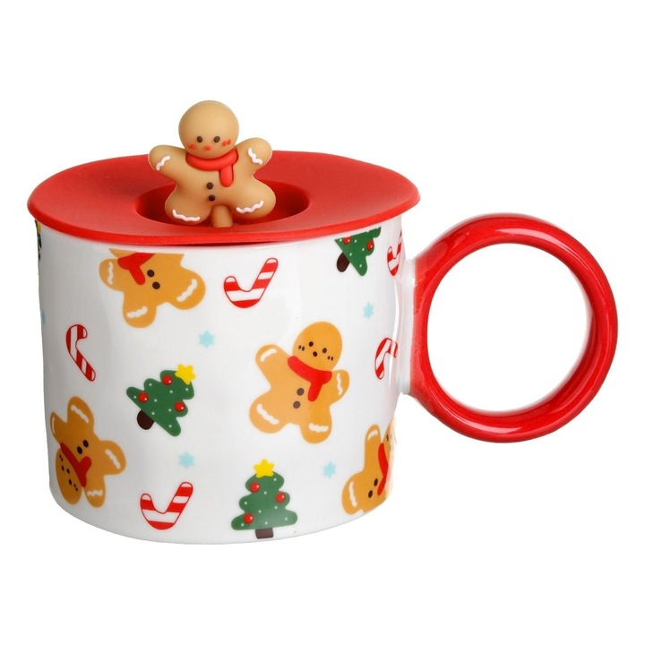 Set Cana Craciun New Bone Inel Capac Silicon Om Turta Dulce 400ml