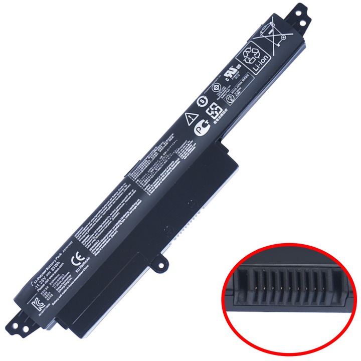 Батерия за лаптоп - Батерия за Asus Vivobook X200CA X200M X200MA F200CA K200MA K200MA-DS01T A31Lm2H A31LMH2 A31LM9H A3INI302 1566-6868 0B110-00240100E AR5B125 R202CA ( Ref.1-BAT0523 )