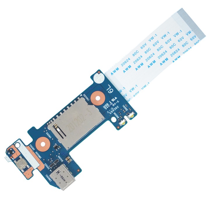 Placa de buton de alimentare USB Type-C pentru laptop HP 14Z-DK 14-CF 14-DF 14-DK 14-CF 14-CK 14S-CF3 14S-CR 14S-CS 14S-DF 14S-DK 14S-DM 14S-DP 15-DA 15-EF