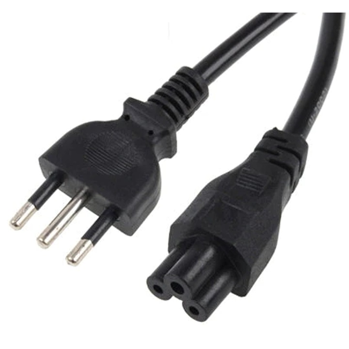 Cablu de alimentare Cablu de alimentare cu 3 pini, stil italian pentru laptop - Cablu de alimentare cu 3 pini, stil italian 1,5m (150cm)