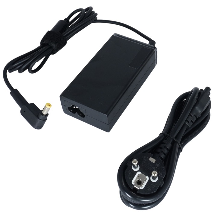 Incarcator laptop 19V 3.42A 65W, 5.5mmx1.7mm, set cu cablu de alimentare