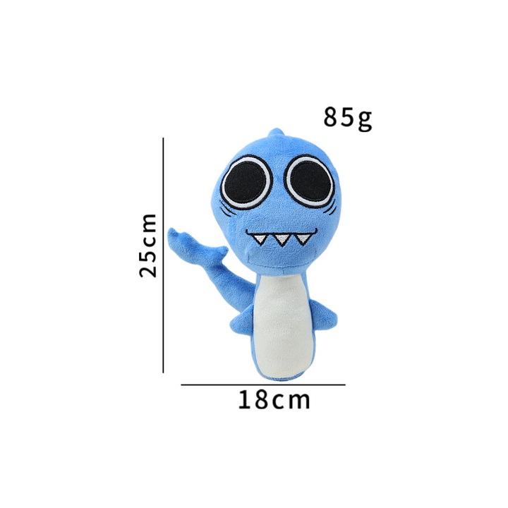 Jucarie de plus, 25cm, design unic, multicolor, pentru decorare si cadou de Craciun sau zi de nastere