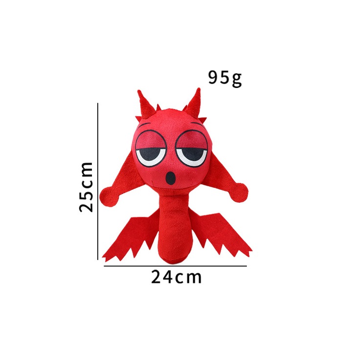 Jucarie de plus, animal de plus, 25cm, colorat, set pentru cadou de Craciun sau zi de nastere