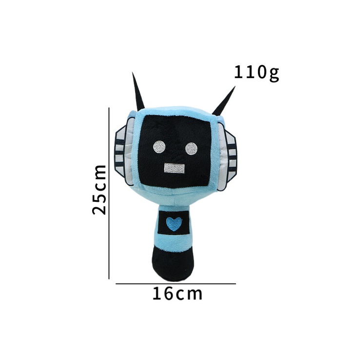 Jucarie de plus, 25cm, design unic, multicolor, pentru decorare sau cadou de Craciun/Birthday