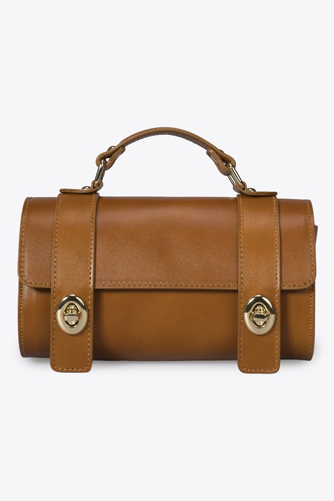 Massimo Castelli, Bőrtáska levehető keresztpánttal, Karamellbarna