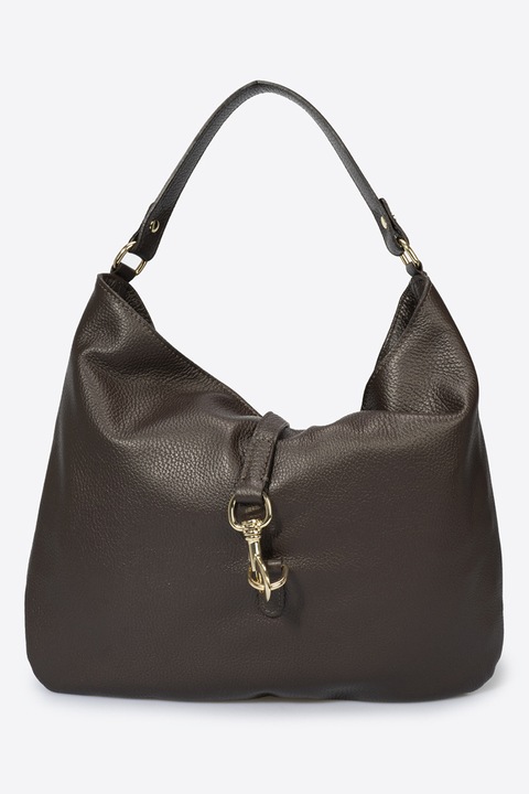 Massimo Castelli, Geanta de piele cu bareta de umar, Maro inchis