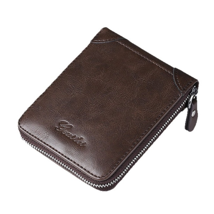 Мъжки портфейл, естествена кожа, многоцветен, One Size, капацитет за множество карти